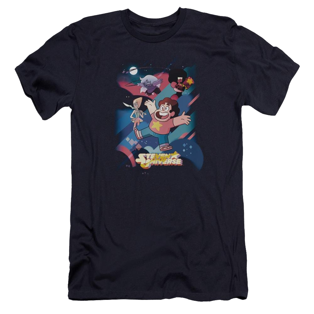 Steven Universe Group Shot Men's Premium Slim Fit T-Shirt Men's Premium Slim Fit T-Shirt Steven Universe   