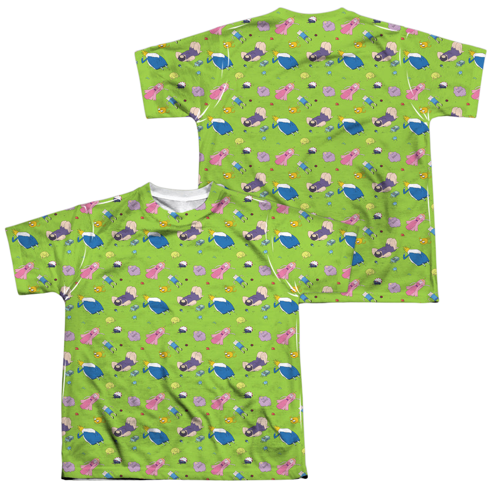 Adventure Time Green Fields (Front/Back Print) - Youth All-Over Print T-Shirt Youth All-Over Print T-Shirt (Ages 8-12) Adventure Time   