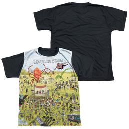 Regular Show, The Group Shot - Youth Black Back T-Shirt Youth Black Back T-Shirt (Ages 8-12) The Regular Show   
