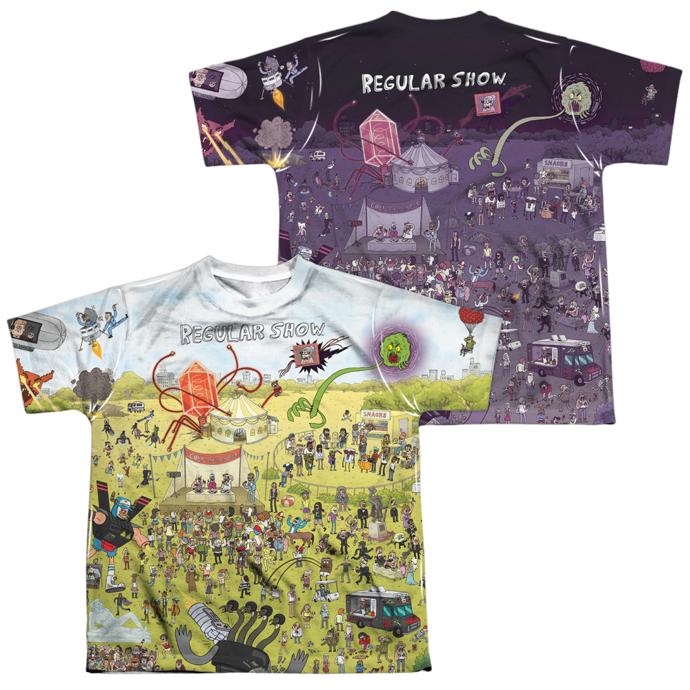 Regular Show, The Group Shot (Front/Back Print) - Youth All-Over Print T-Shirt Youth All-Over Print T-Shirt (Ages 8-12) The Regular Show   