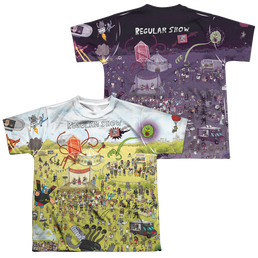Regular Show, The Group Shot (Front/Back Print) - Youth All-Over Print T-Shirt Youth All-Over Print T-Shirt (Ages 8-12) The Regular Show   