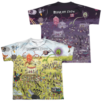 Regular Show, The Group Shot (Front/Back Print) - Youth All-Over Print T-Shirt Youth All-Over Print T-Shirt (Ages 8-12) The Regular Show   