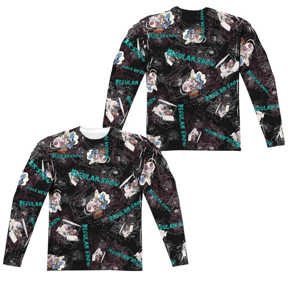 Regular Show Golf Cart Ride Men's All-Over Print T-Shirt Men's All-Over Print Long Sleeve The Regular Show   