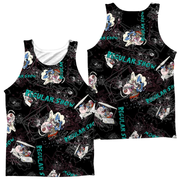 Regular Show Golf Cart Ride Men's All Over Print Tank Men's All Over Print Tank The Regular Show   
