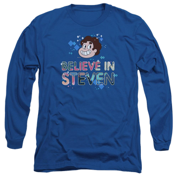 Royal men's long sleeve t-shirt with Steven Universe Believe graphic