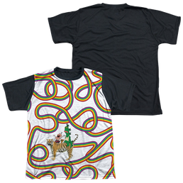 Uncle Grandpa Rainbows - Youth Black Back T-Shirt Youth Black Back T-Shirt (Ages 8-12) Uncle Grandpa   