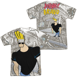 Johnny Bravo Hanging Out Men's All Over Print T-Shirt Men's All-Over Print T-Shirt Johnny Bravo   