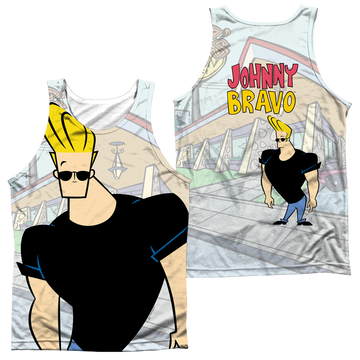Johnny Bravo Hanging Out men's all-over print tank