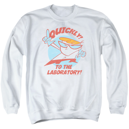 Dexter's Laboratory Quickly - Men's Crewneck Sweatshirt Men's Crewneck Sweatshirt Dexter's Laboratory   