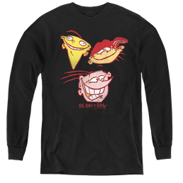 Ed, Edd n Eddy Three Heads - Youth Long Sleeve T-Shirt Youth Long Sleeve T-Shirt Ed, Edd n Eddy   
