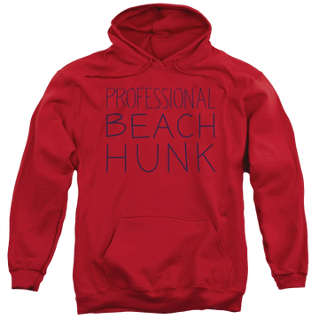 Red pullover hoodie with Steven Universe Beach Hunk graphic
