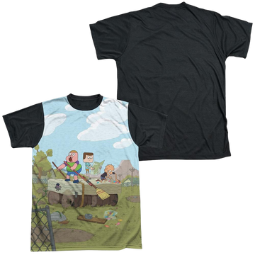 Clarence Boat - Men's Black Back T-Shirt Men's Black Back T-Shirt Clarence   