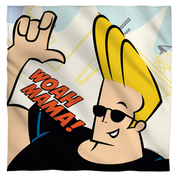 Johnny Bravo - Woah Mama Bandana Bandanas Johnny Bravo   