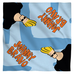 Johnny Bravo - Logo Bandana Bandanas Johnny Bravo   