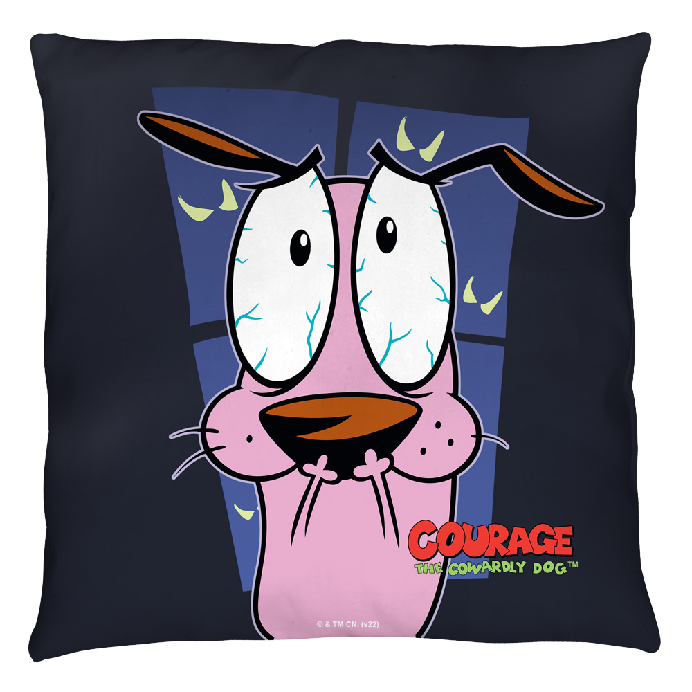Courage The Cowardly Dog Window Throw Pillow Throw Pillows Courage the Cowardly Dog   