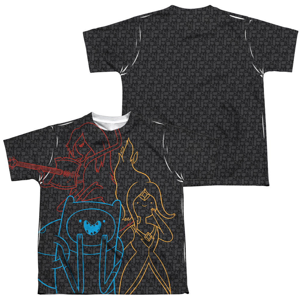 Adventure Time Adventure Trio (Front/Back Print) - Youth All-Over Print T-Shirt Youth All-Over Print T-Shirt (Ages 8-12) Adventure Time   