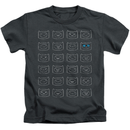 Adventure Time Finn Faces - Kid's T-Shirt Kid's T-Shirt (Ages 4-7) Adventure Time   