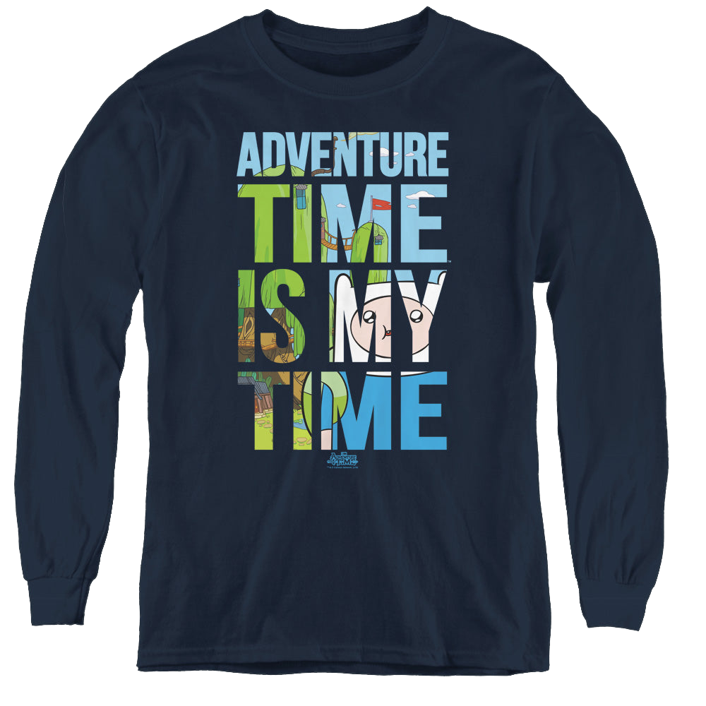 Adventure Time My Time - Youth Long Sleeve T-Shirt Youth Long Sleeve T-Shirt Adventure Time   