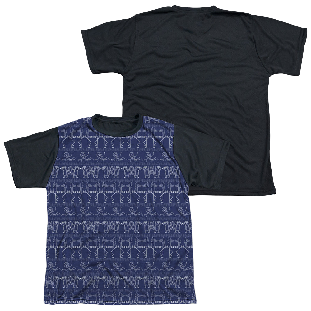 Regular Show, The Rs Pattern - Youth Black Back T-Shirt Youth Black Back T-Shirt (Ages 8-12) The Regular Show   