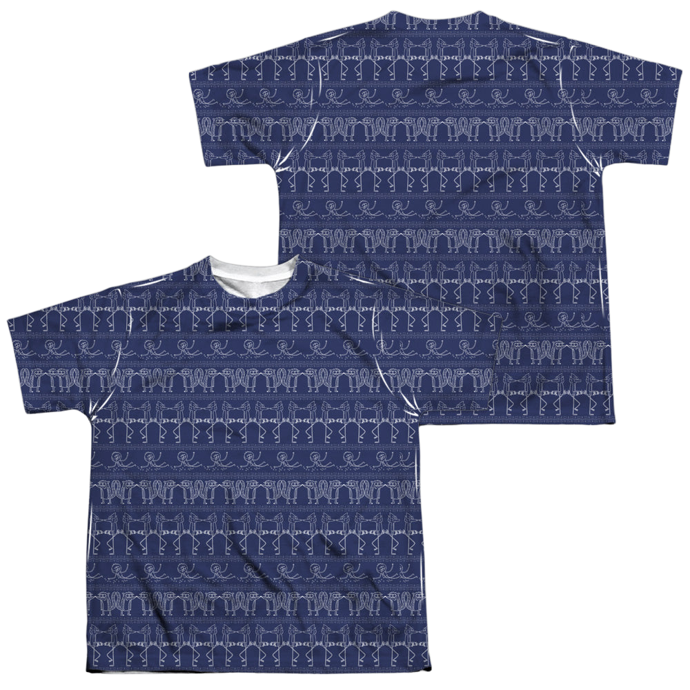 Regular Show, The Rs Pattern (Front/Back Print) - Youth All-Over Print T-Shirt Youth All-Over Print T-Shirt (Ages 8-12) The Regular Show   