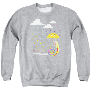 Adventure Time Lady In The Rain - Men's Crewneck Sweatshirt Adventure Time