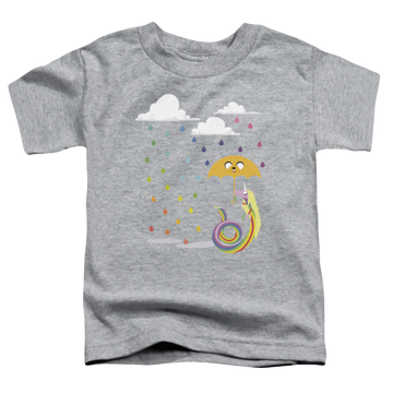 Athletic heather toddler t-shirt with Adventure Time Lady In The Rain graphic