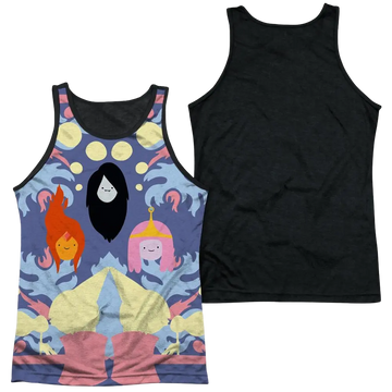 Adventure Time Pb, Fp & Marceline men's black back tank