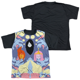 Adventure Time Pb, Fp & Marceline - Youth Black Back T-Shirt Youth Black Back T-Shirt (Ages 8-12) Adventure Time   