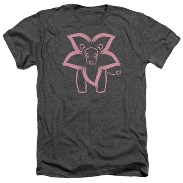 Charcoal men's heather t-shirt with Steven Universe Lion graphic