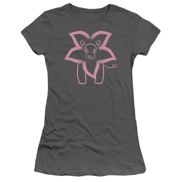 Charcoal juniors t-shirt with Steven Universe Lion graphic