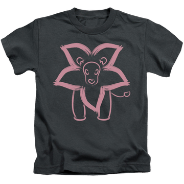 Charcoal kid's t-shirt for ages 4 to 7 with Steven Universe Lion graphic