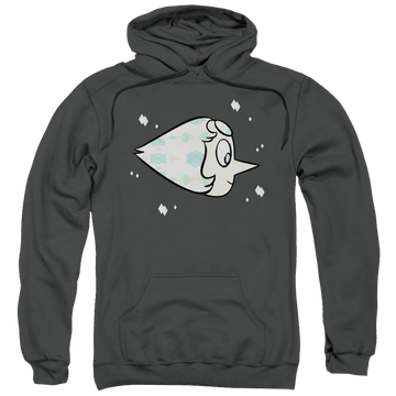 Charcoal pullover hoodie with Steven Universe Pearl graphic
