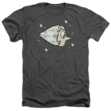 Charcoal men's heather t-shirt with Steven Universe Pearl graphic