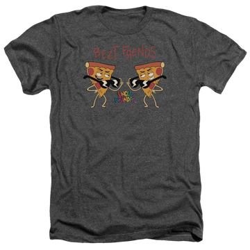 Charcoal men's heather t-shirt with Uncle Grandpa Bezt Frends graphic