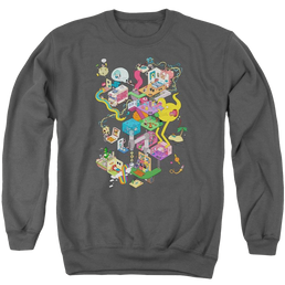 Uncle Grandpa Inside The Rv Men's Crewneck Sweatshirt Men's Crewneck Sweatshirt Uncle Grandpa   