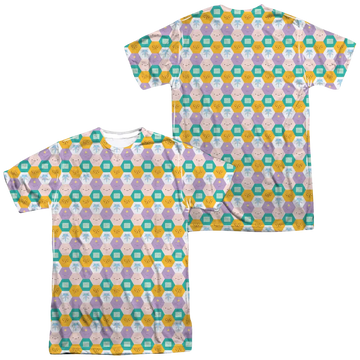 Adventure Time Hexagon Pattern men's all-over print t-shirt