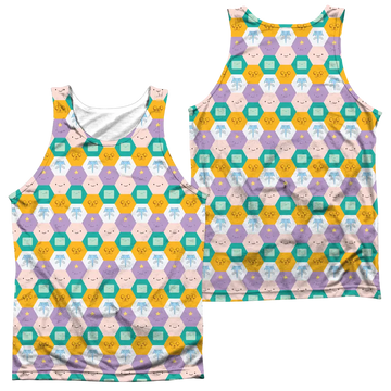 Adventure Time Hexagon Pattern Men's All Over Print Tank Adventure Time