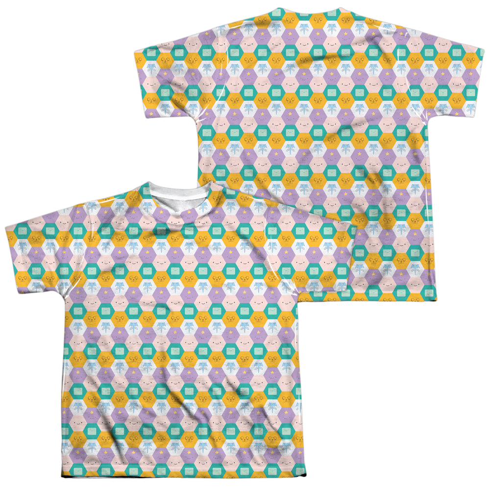 Adventure Time Hexagon Pattern - Youth All-Over Print T-Shirt Youth All-Over Print T-Shirt (Ages 8-12) Adventure Time   