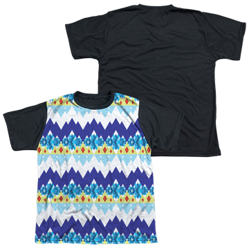 Adventure Time Ice King Geometric youth black back t-shirt for ages 8 to 12