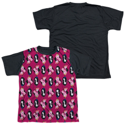 Adventure Time Allover Diamonds - Youth Black Back T-Shirt Youth Black Back T-Shirt (Ages 8-12) Adventure Time   