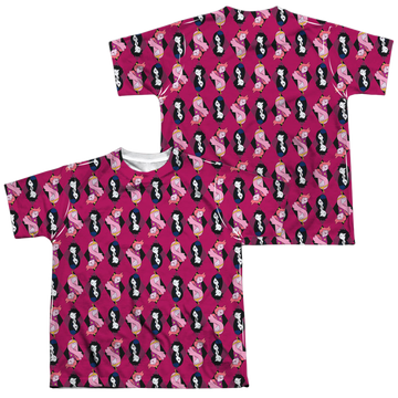 Adventure Time Allover Diamonds youth all-over print t-shirt for ages 8 to 12