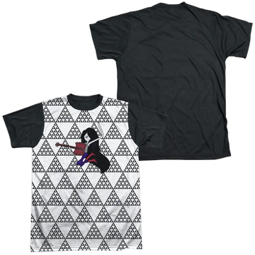 Adventure Time Marcy Triangles men's black back t-shirt