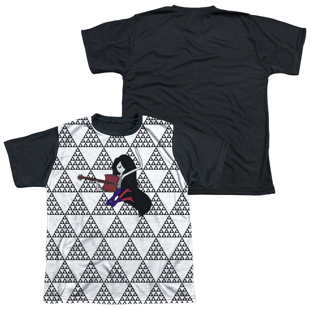 Adventure Time Marcy Triangles - Youth Black Back T-Shirt Youth Black Back T-Shirt (Ages 8-12) Adventure Time   