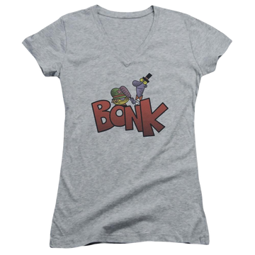 Dexter's Laboratory Bonk - Juniors V-Neck T-Shirt Juniors V-Neck T-Shirt Dexter's Laboratory   