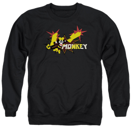 Dexter's Laboratory Monkey - Men's Crewneck Sweatshirt Men's Crewneck Sweatshirt Dexter's Laboratory   