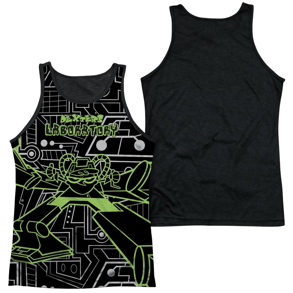 Dexter's Laboratory Robot Men's Black Back Tank Men's Black Back Tank Dexter's Laboratory   
