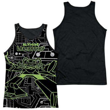 Dexter's Laboratory Robot men's black back tank