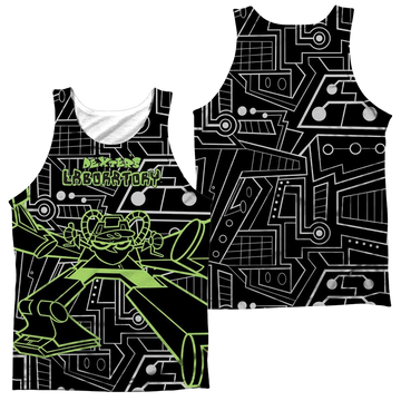 Dexter's Laboratory Robot men's all-over print tank