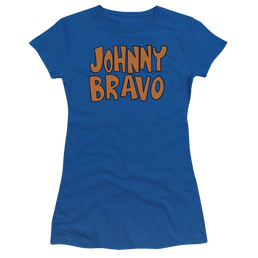 Johnny Bravo Jb Logo Juniors T-Shirt Juniors T-Shirt Johnny Bravo   