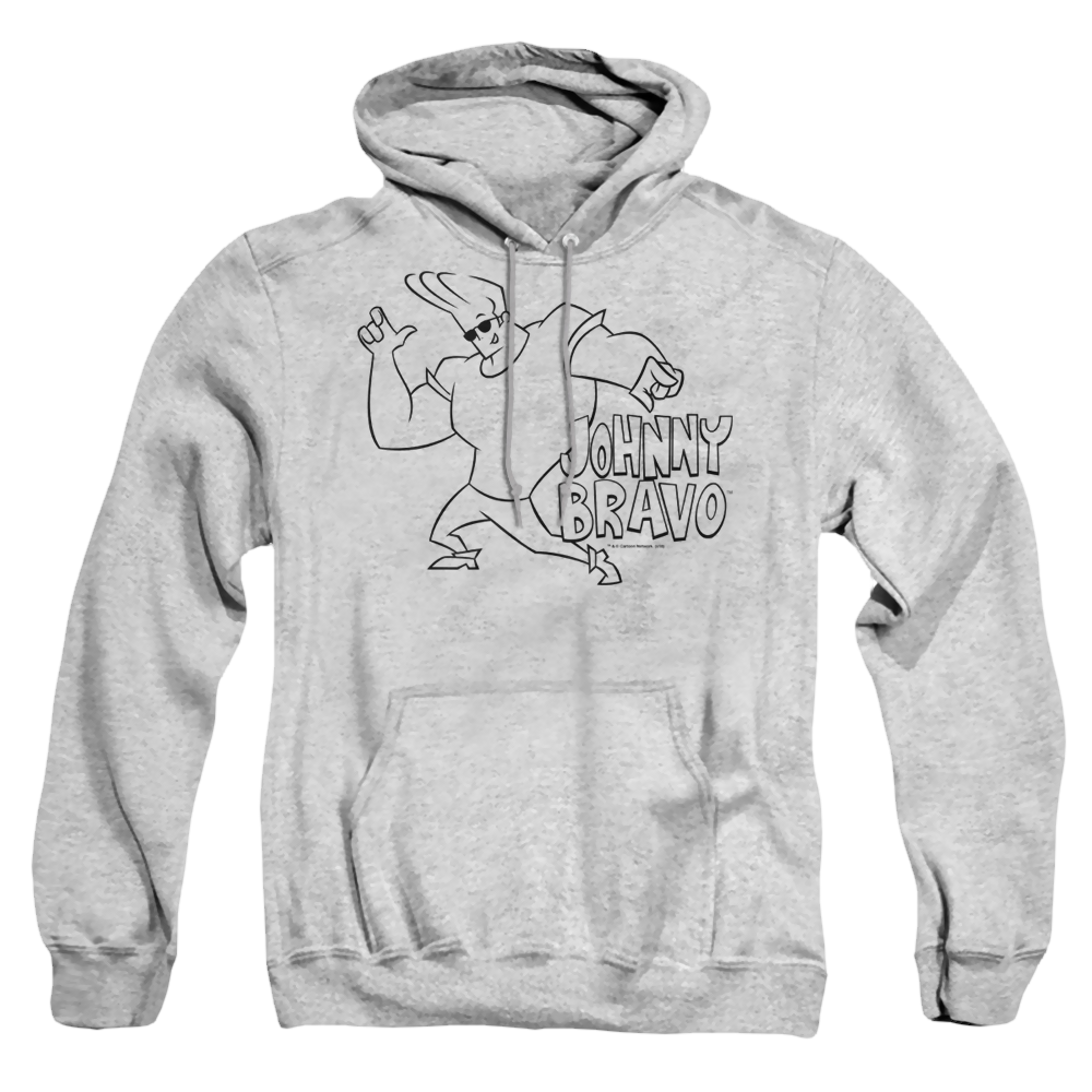 Johnny Bravo Jb Line Art - Pullover Hoodie Pullover Hoodie Johnny Bravo   